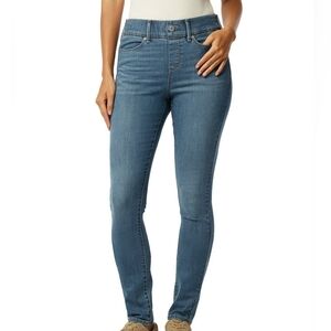 EUC Levi Strauss Signature Size 8 W29 Shaping Perfect Pull On Skinny Jeans!!